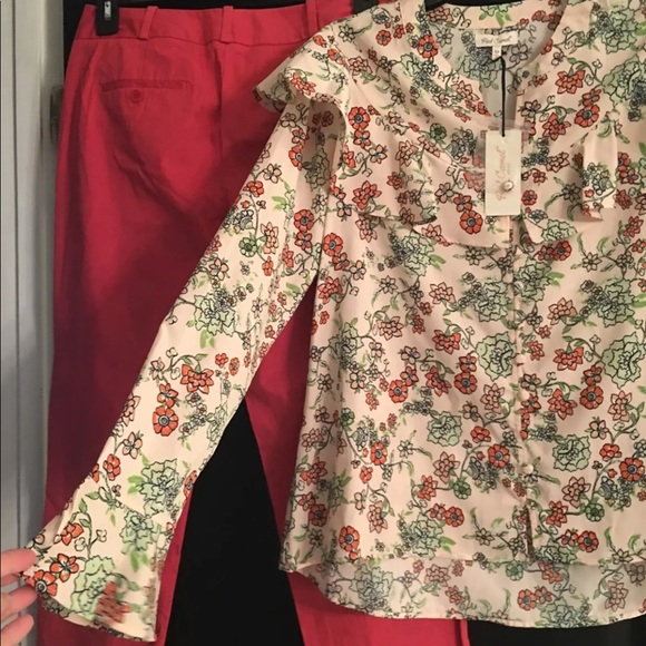 Talbots Size and ruffle top lot of 2 new and Euc - Picture 5 of 8